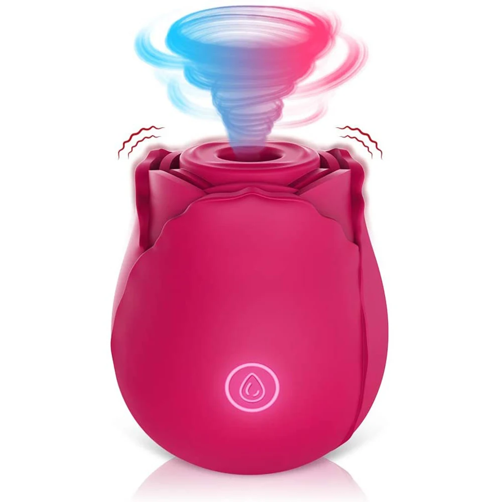 Venta Vibrador de succión de Vagina en forma de rosa para mujeres, succionador íntimo de pezón, estimulación del clítoris para lamer Oral, juguetes de sexo potente VRM8A6Nwlb1