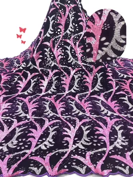 

Blue Swiss Voile Lace 2020 High Quality 100% Cotton Lace Fabric African Swiss Embroidered Atiku Fabric For Man Party Dress