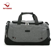 Большие сумки для спортзала, Мужская одноцветная нейлоновая Дорожная сумка на молнии, Большая вместительная Женская одежда, дорожная посылка на выходные