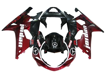 

For Suzuki GSXR600 GSXR750 K1 2001-2003 Body Panel Fairing Kit Red Black Jordan Edition