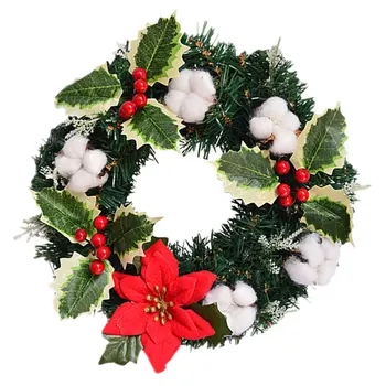 

1Pc Festival Decoration Decorative Wreath Christmas Wreath for Home Mall Hotel