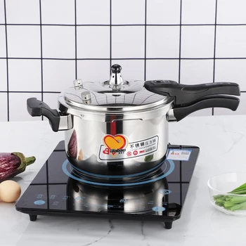 

304 stainless steel thickened pressure cooker safety explosion-proof purpose electromagnetic furnace gas pot pressure stew pan