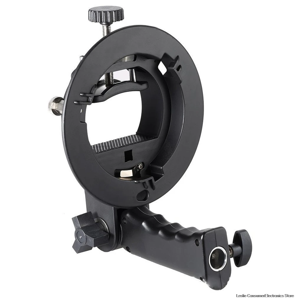 New Handheld Grip S-Type Bracket Bowens S Mount Houder voor Speedlite Flash Snoot Softbox Beauty Dish Portable Dropshipping