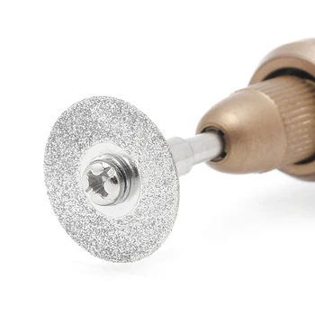 

Fixmee 10pc 16mm Mini Cutting Disc Diamond Grinding Wheel Rotary Tool Circular Saw Blade for Dremel Accessories
