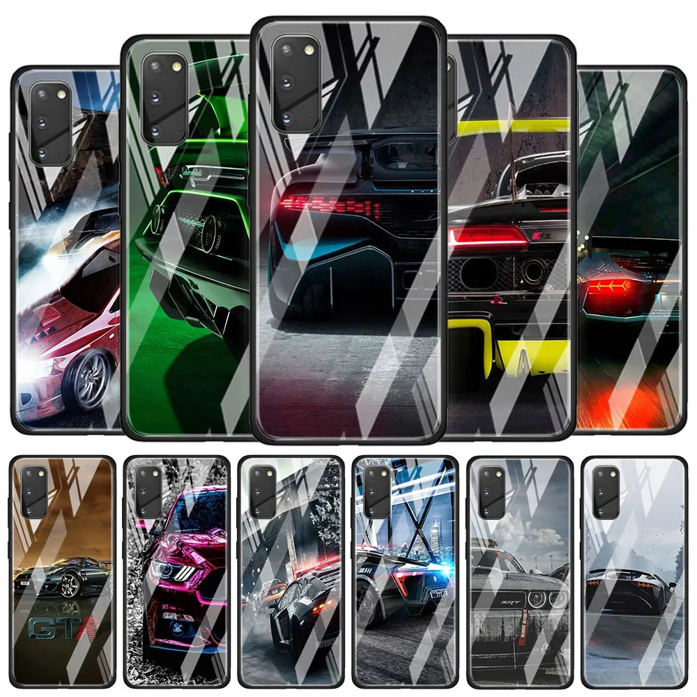 Чехол из закаленного стекла для Samsung Galaxy S10 S20 Ultra 5G S10e S8 S9 Plus Lite чехол телефона GTR