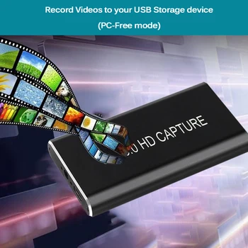 

TiOODRE HDMI To USB3.0 Video Capture Card for PS4 PC Nintendo Switch Type C Capture Device With 3.5mm Recording