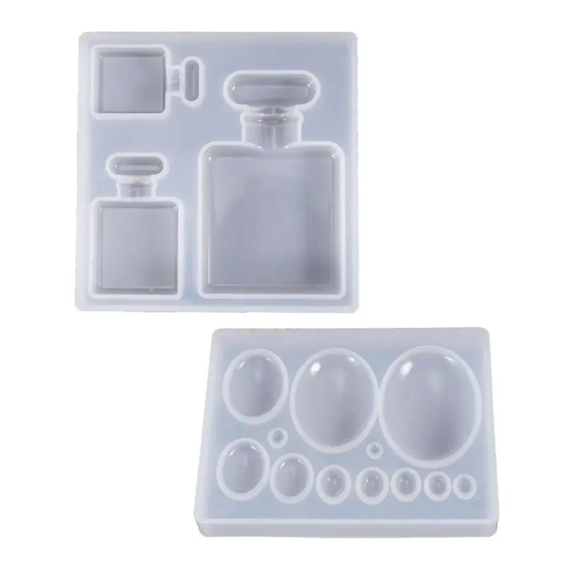 Perfume Bottle Gemstone Patch Mold DIY Crystal Epoxy Glue Crafts Decorations Pendant Making Silicone Molds | Украшения и