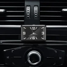 Reloj de cuarzo para automóvil de alta calidad con adornos decorativos para decoración de vehículos