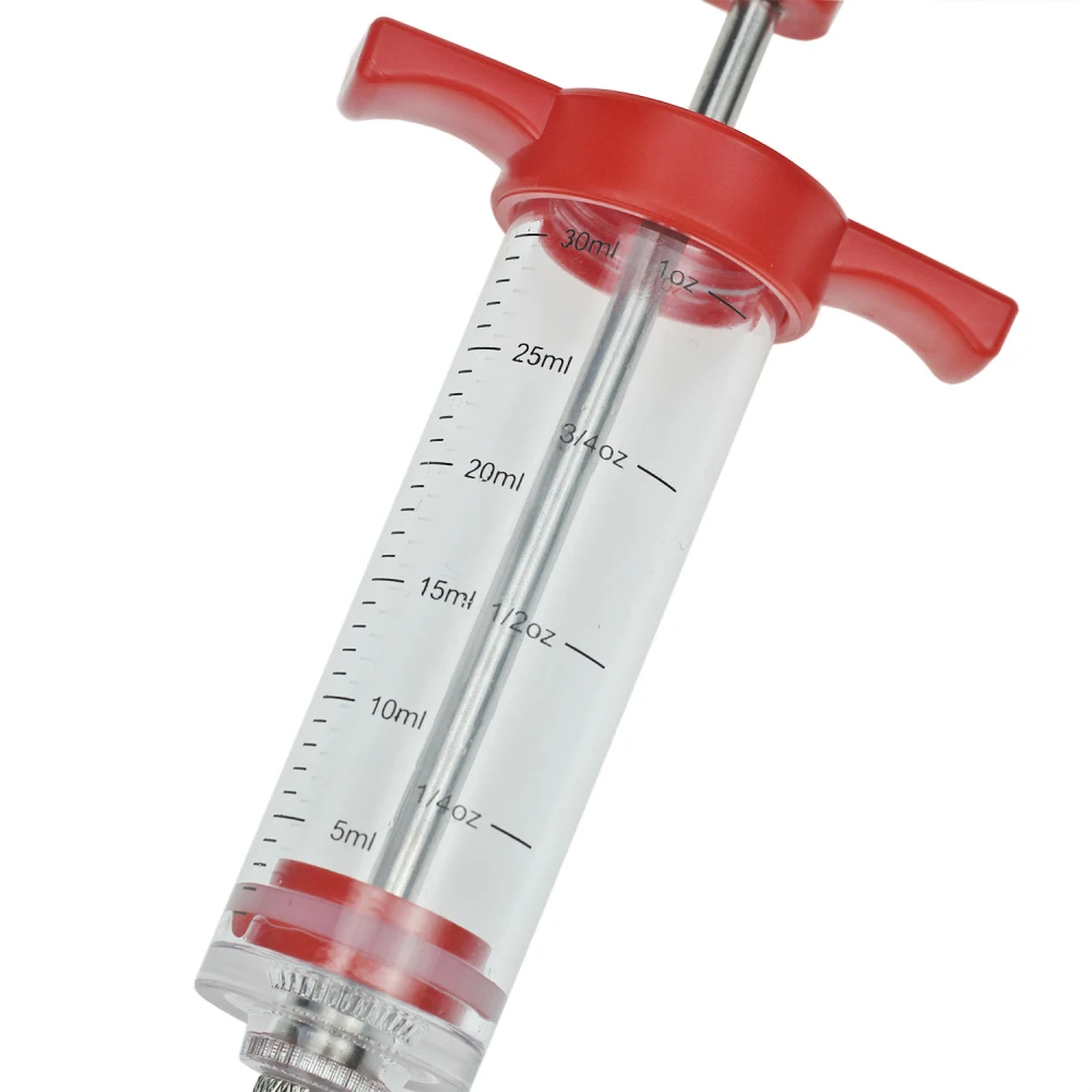 BBQ Meat Syringe Marinade Injector Poultry Turkey Chicken Flavor Syringe Cooking Sauce Injection Tool for Meat Injector Syringe
