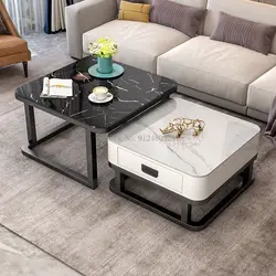 Mesas de centro para el hogar, mesa de centro de diseño creativo para sofá, mueble de almacenamiento para sala de estar