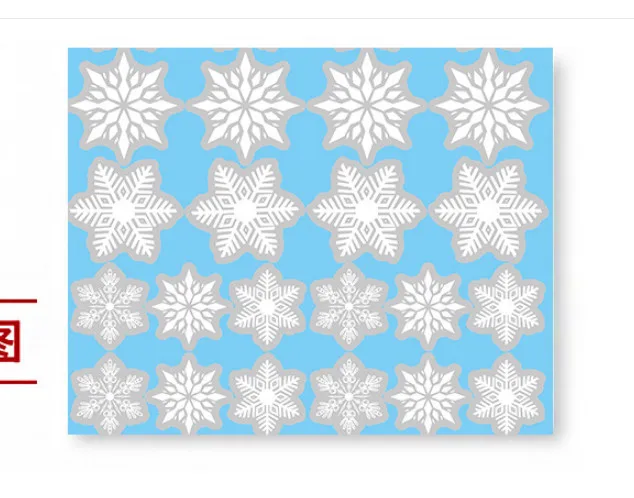 Снежинка снег замороженный стена этикета стены стикер гостиная спальня автомобиль и винил Рождественский подарок Окна s украшение дома - Цвет: 2