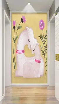 

[Self-Adhesive] 3D Alpaca WG364 Wall Paper mural Wall Print Decal Wall Murals Belly