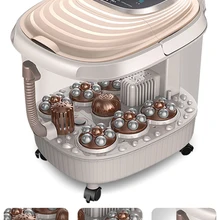 Электрическая массажная ванночка для ног с автоматическим нагревом, пена для ног, ведро для ног, бытовая глубокая ванна для ног