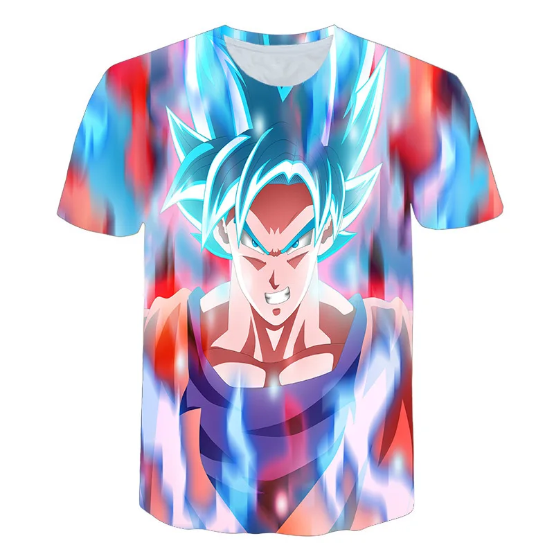 Манга dragon ball z Super Saiyan Son Goku, аниме, летняя 3D печать, новинка, модные футболки, топы для мужчин/мальчиков, мультяшная Повседневная футболка - Цвет: 217