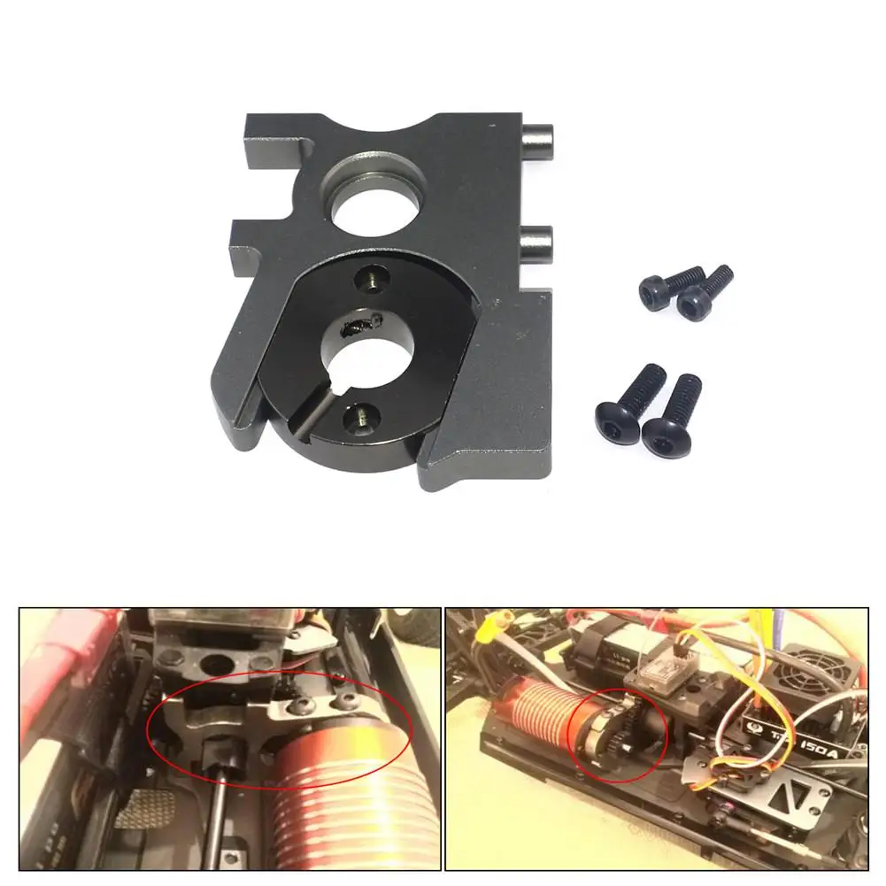 

Motor Mount Holder CNC Aluminium For 1/8 RC Off-road Vehicle HSP Kyosho HOBAO FS