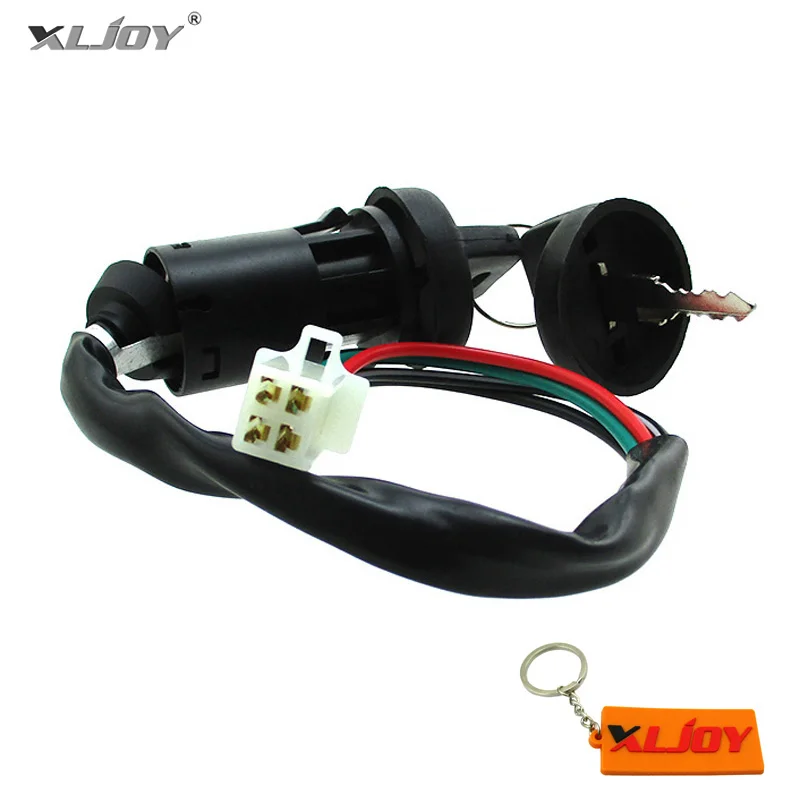 1pc XLJOY 4 провода On Off Stop Kill зажигания ключ переключатель для 50cc 70cc 90cc 110cc 125cc двигатель китайский ATV Quad Go Kart 4 Wheeler - Цвет: 1pc