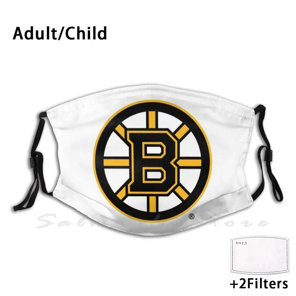 Маска для лица с забавным принтом Boston Merch многоразовая фильтр Pm2.5 | Аксессуары