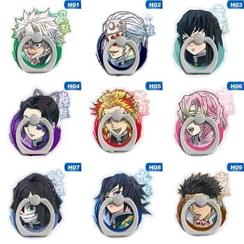 

Cartoon Demon Slayer Finger Ring Buckle Bracket Mobile Phone Universal Mobile Shell DIY Paste Accessories