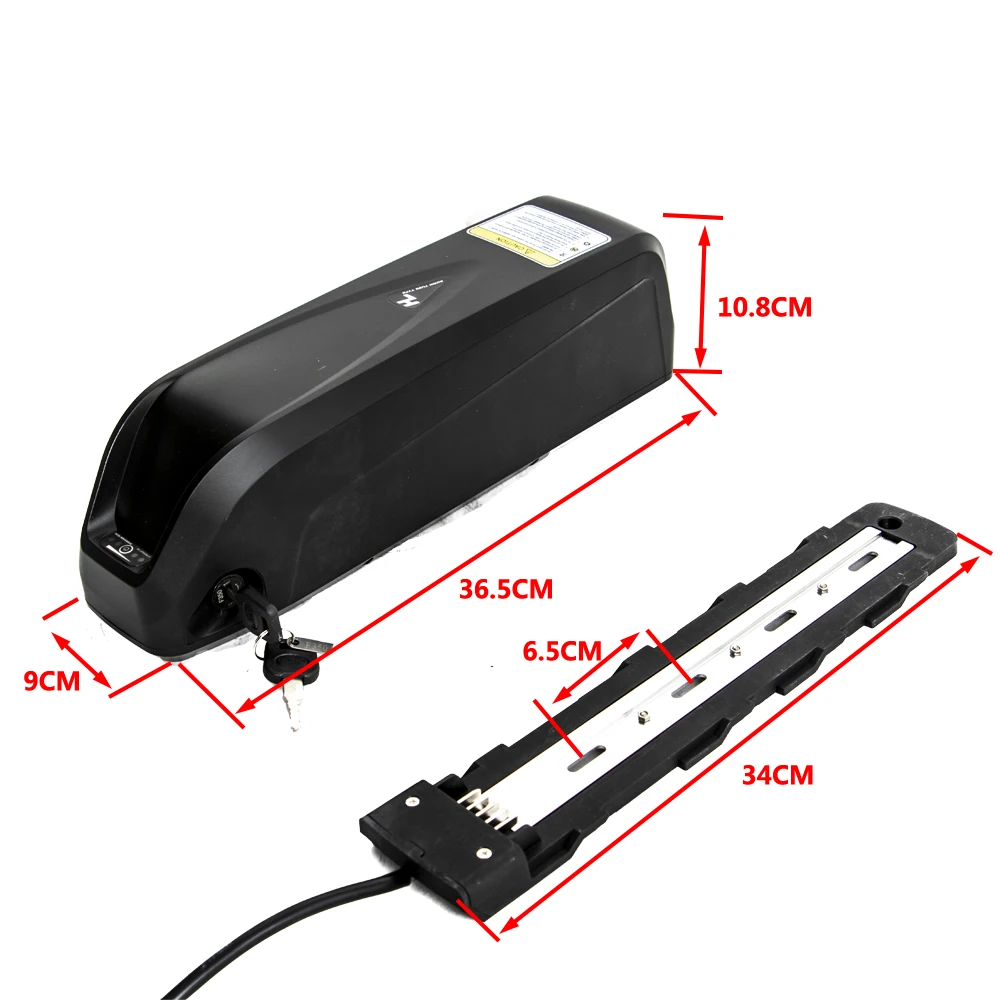 Powerful 48V 17Ah hailong lithium battery pack for electric bike 18650GA cells free shipping