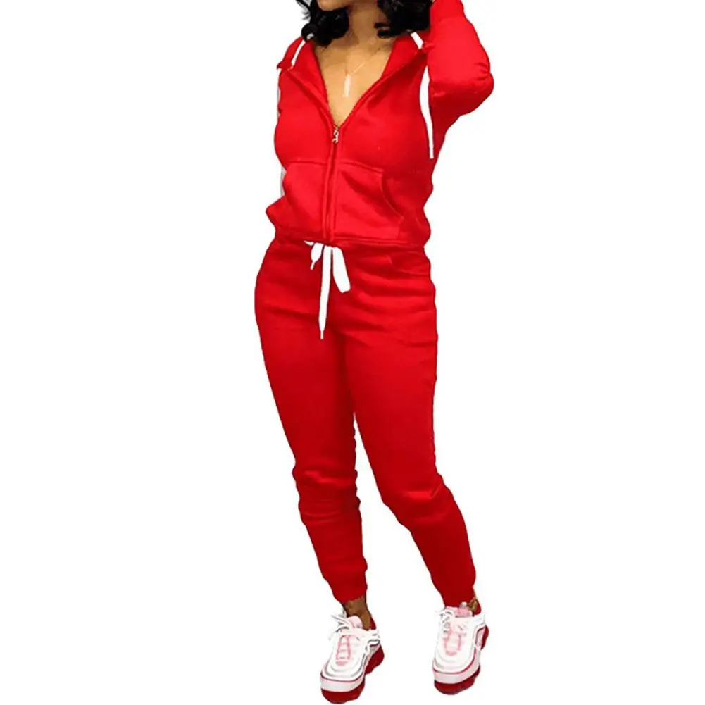 Women Hoodies Sports Suits Sexy Sportswear 2 Piece Set Sportswear Jogging Tracksuit Women Sports Suits Sportswear Jogging Tracks