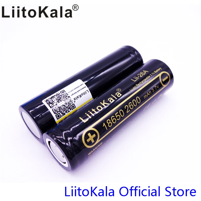 3 шт HK LiitoKala Lii-26A для 7 в 18650 2600 мАч ICR18650-26JM литий-ионная аккумуляторная батарея