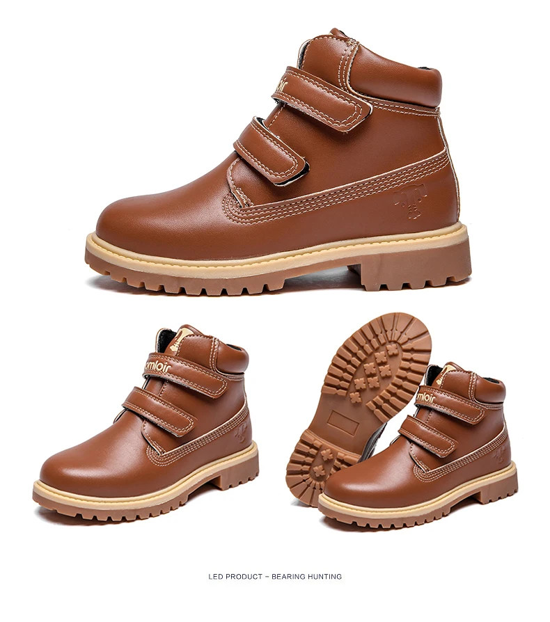 Vosonca/детские ботинки; сезон весна-осень-зима; Водонепроницаемая детская обувь из искусственной кожи; Ботинки martin; модные ботинки для мальчиков