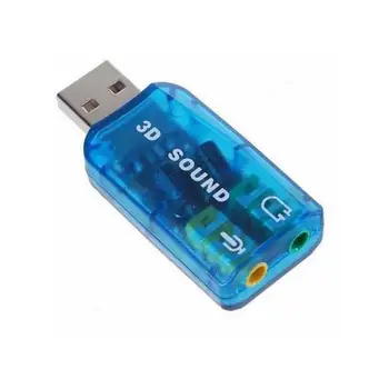 

Sound card USB to 3,5 Jack trua3d (C-media cm108) 2.0 channel out 44-48 kHz (5.1 Virtual Channel)