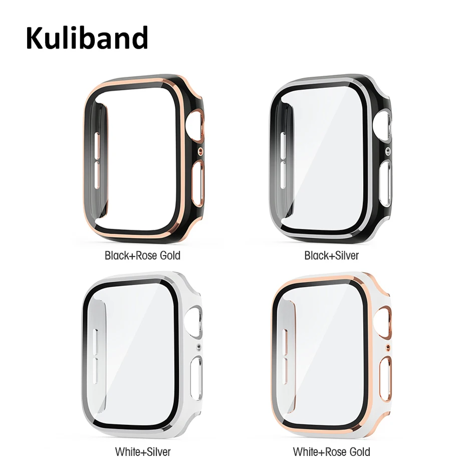 Apple Watch SE/6/5/4/3/2/1  ̽ 38MM 40MM, iWatch ø 6 SE 5  ü ȣ PC + ȭ  ʸ Ŀ 42MM 44MM