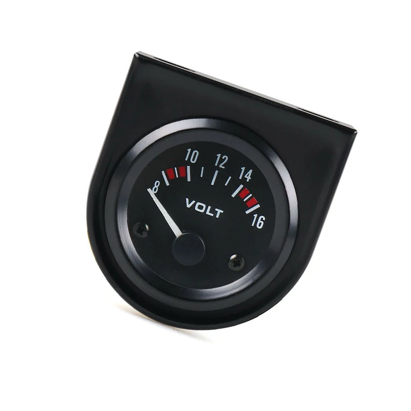 

1pc 2'' 52mm DC12V Car Auto Mechanical White LED Automatic Volt Voltmeter Voltage Gauge Car Accessories