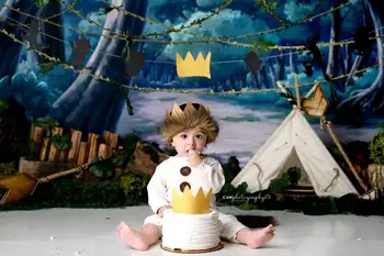 

Mehofond Photography Backdrop Forest Jungle background Kids Newborn Birthday Party backdrop Studio Photo Prop