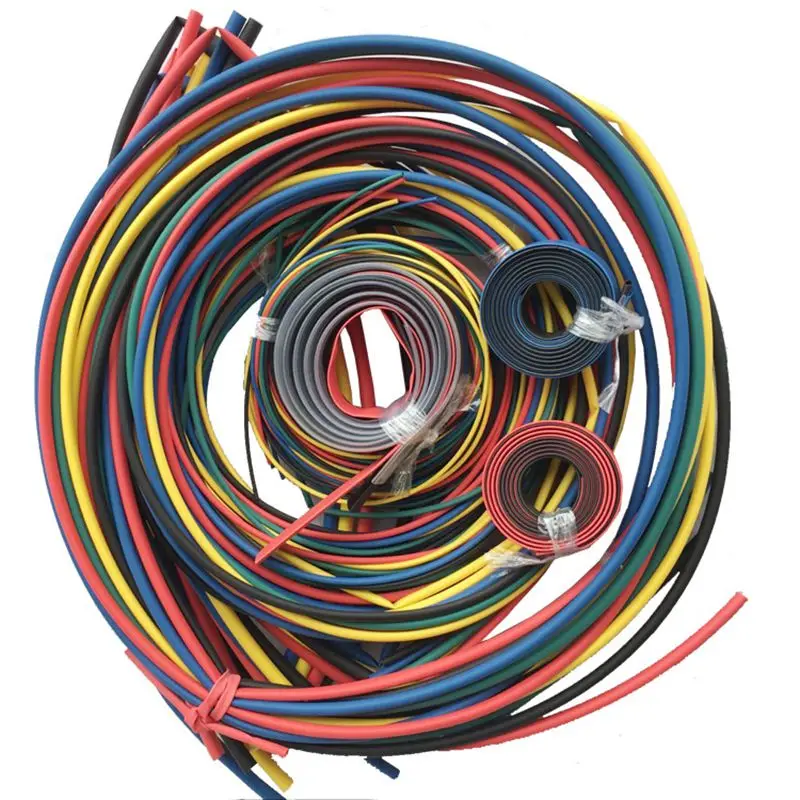 Горячая XD-55M/комплект термоусадочная трубка 11 размеров цветная трубка оплетка провода кабель 6 цветов