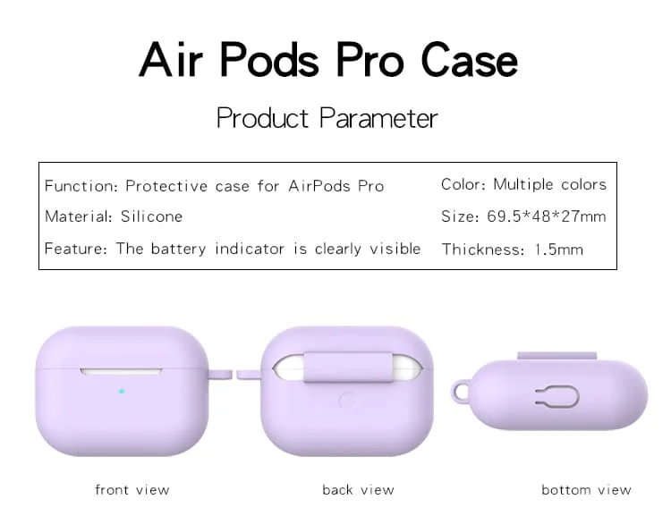 Роскошный цветной Мягкий силиконовый чехол для Airpods Pro, защитный чехол для наушников, противоскользящий чехол для Apple AirPods Pro EarPods, противоударный, Новинка