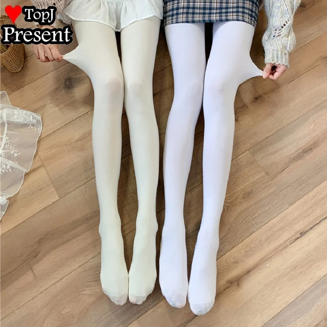 Sweet Lolita Girl Women Tights Women Kawaii Gir White Tights Lady