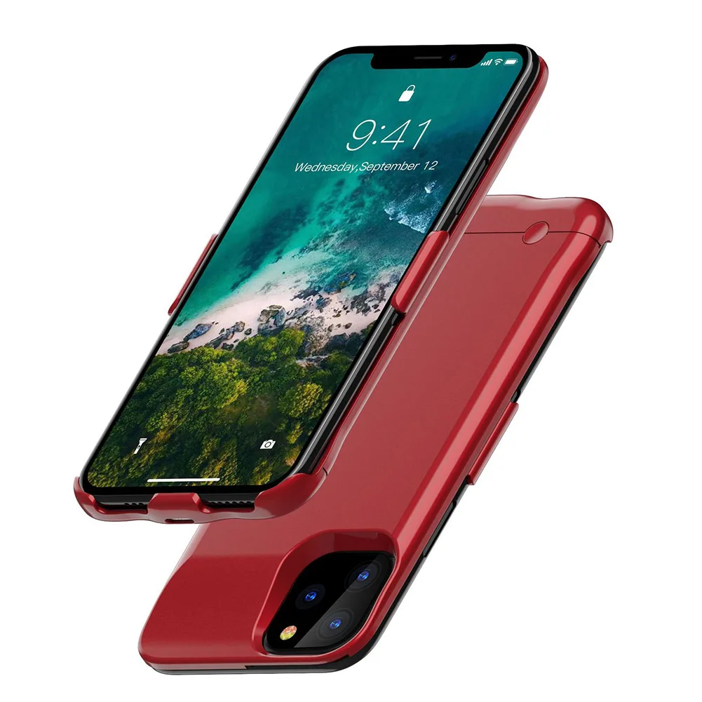 Для iPhone 11 Pro Аккумулятор max зарядное устройство чехол резервного питания пакет