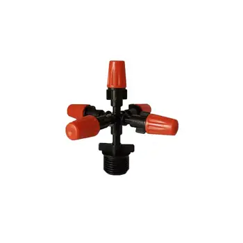 

Orange 5 way misting nozzle garden Lawn Plants Spray Greenhouse Patio Atomization System Sprayer Irrigation Gardening Tool