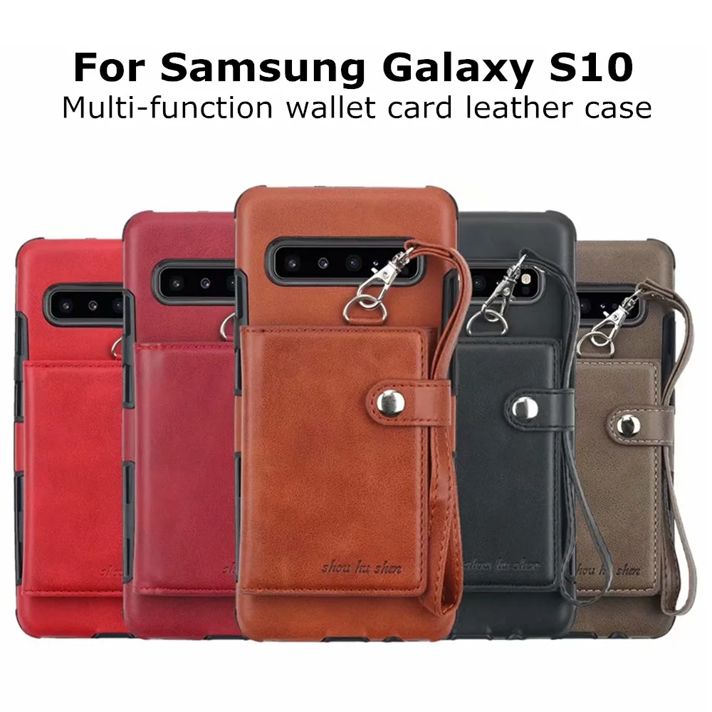 

Vintage Business Leather Case For Samsung Galaxy S10 S9 S8 Plus Wallet Case Card Slot Flip Cover for For Samsung A8 A7 A5 Fundas