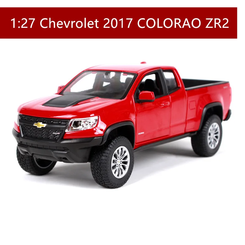 2017-ZR2 Maisto 1:24 Chevrolet Colorado Pickup модель автомобиля Моделирование Украшение автомобиля коллекция Подарочная игрушка - Цвет: 2017-ZR2