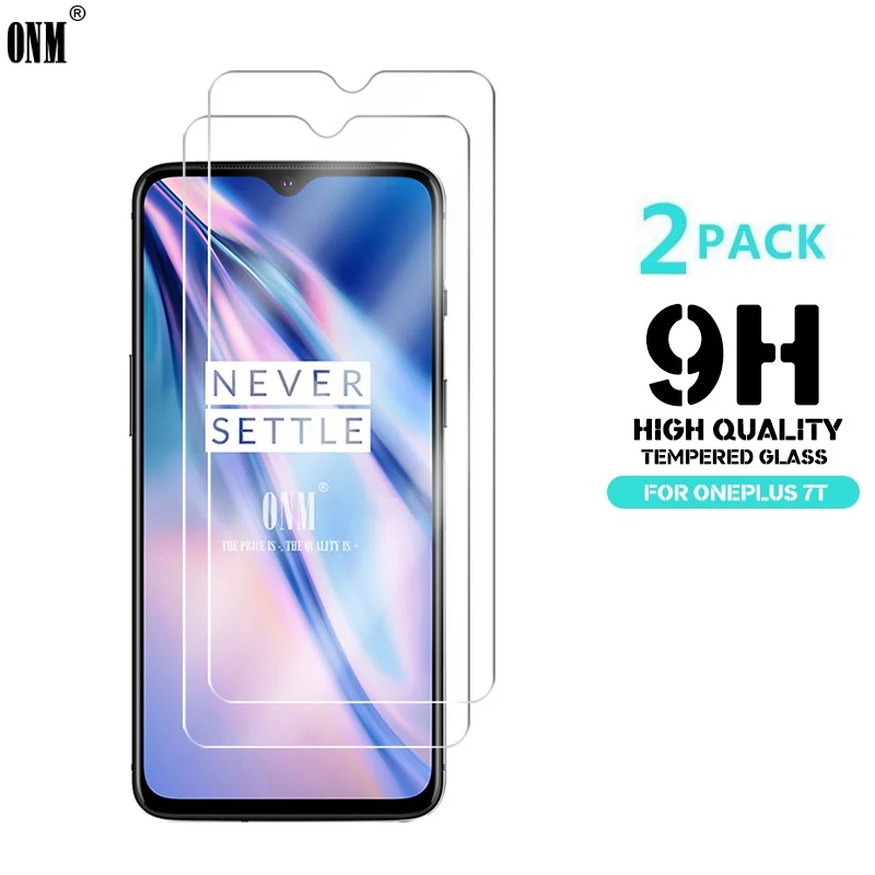 

2 Pcs 2.5D 9H Tempered Glass For OnePlus 7T 7 6T 6 5T 5 3T 3 Screen Protector for One Plus 7T 7 6T 6 5T 5 3T 3 protective film *