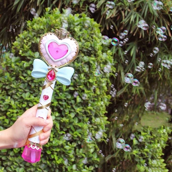 

Fully Automatic Bubble Wands Wholesale Bubble Guns No Water Leakage Fairy Bar Kids Toys Bubble Bath Toy for Children Girl Toys