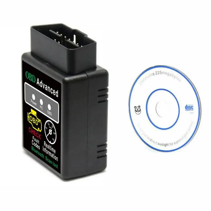 Автомобильный диагностический мини сканер ELM327 V1.5 V2.1 Bluetooth OBD2 коды неисправностей