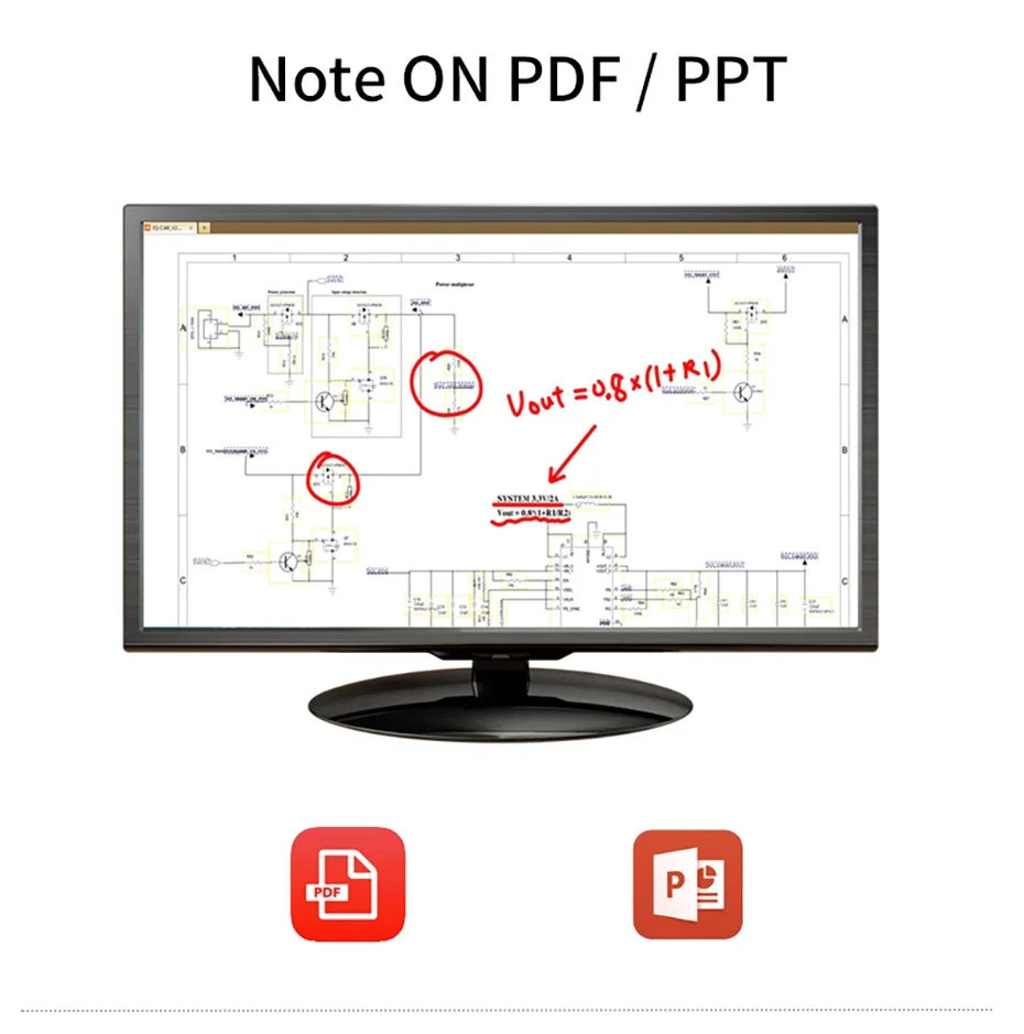 Tablet para desenho Suporta Tilt Função Radial com 10 teclas de atalho