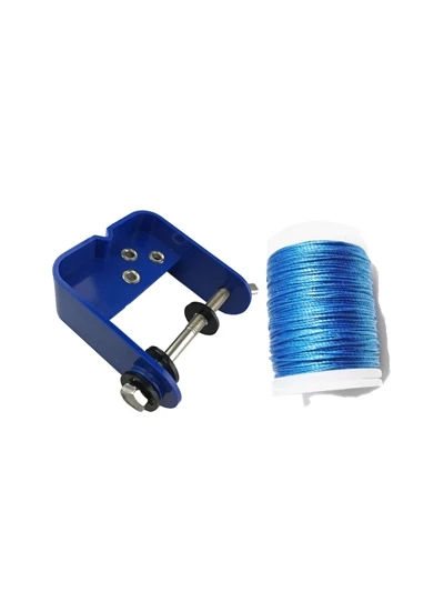 Blue 1 Набор, 120 м, подача для стрельбы из лука+ пластиковый подающий инструмент для стрельбы из лука+ Восковые Струны для лука, набор инструментов для охоты и стрельбы, аксессуары - Цвет: Blue