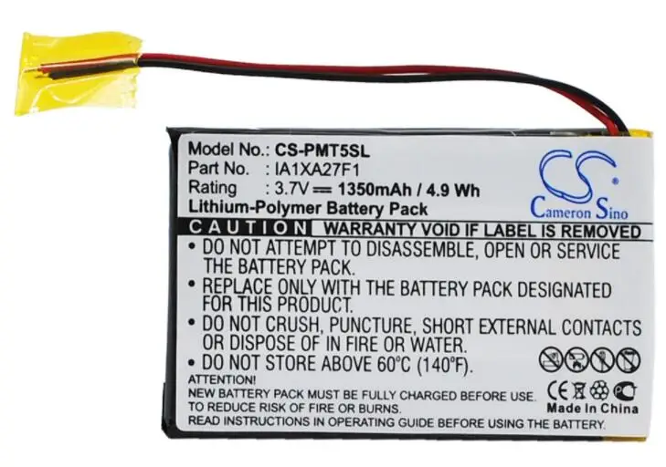 Cameron sino 1350mah аккумулятор для пальмового вольфрама T5 IA1XA27F1 PDA, карманный ПК аккумулятор