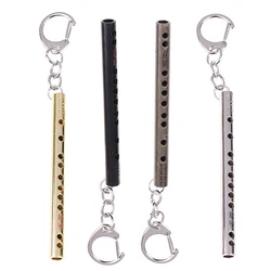 1Pc Mini pocket Musical Instrument Keychain Cosplay prop Accessories flute keyring key chain Pendant