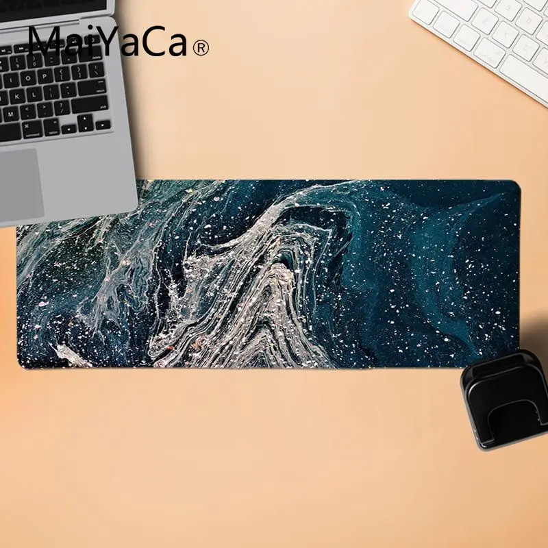 MaiYaCa простой дизайн зеленый мрамор большой коврик для мыши ПК компьютерный коврик резиновая мышь прочный коврик для мыши на стол