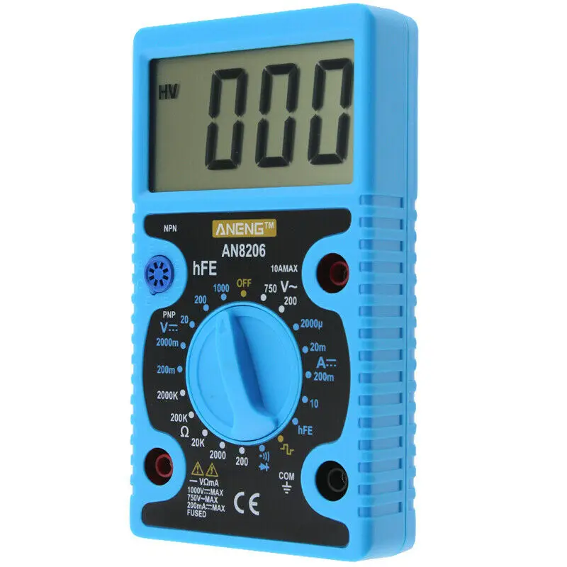ANENG AN8206 Digital Multimeter Ampere Voltage Tester 50Hz Square Wave Output
