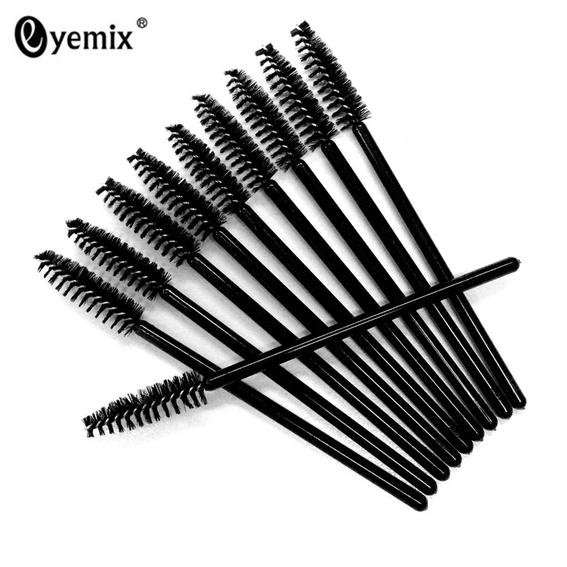 50 pcs Одноразовая кисточка для наращивания ресниц, тушь для бровей, палочка, аппликатор для ресниц, косметический набор кистей для ресниц, инструменты для макияжа - Handle Color: 50 pcs