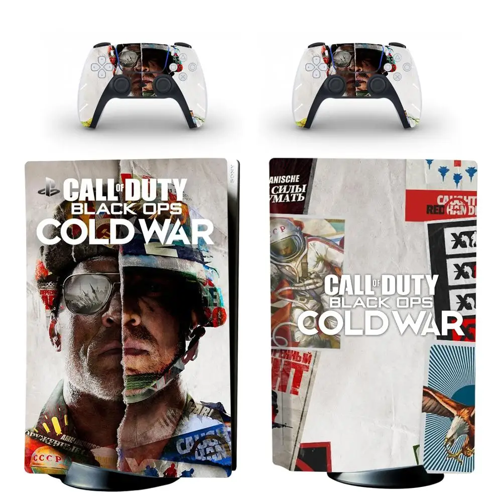 

Cold War PS5 Standard Disc Edition Skin Sticker Decal Cover for PlayStation 5 Console & Controller PS5 Skin Sticker Vinyl