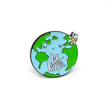 

Be Kind Enamel Pin Badge World Enamel Pin Environment Pin