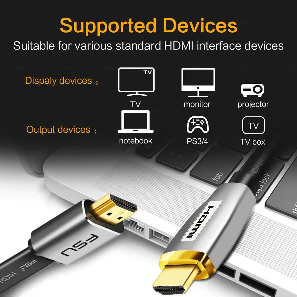 HDMI 2.0 Cable 4K 60Hz Cable Splitter Switch HDCP 2.2 HDMI to HDMI for sony HDMI Monitor PC PS3 4 Projector HD TV 3m 5m 10m 15m